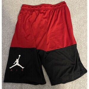 Air Jordan Youth Boys X Large Red + Black Athletic Basketball Shorts